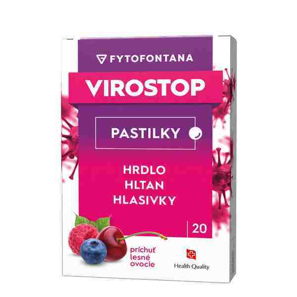 Fytofontana Virostop pastilky lesné ovocie 20 ks Fytofontana Virostop pastilky lesné ovocie 20 ks