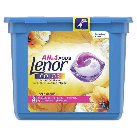 Lenor Gelové tablety Gold Orchid Color 1×25 ks, gélové tablety na pranie