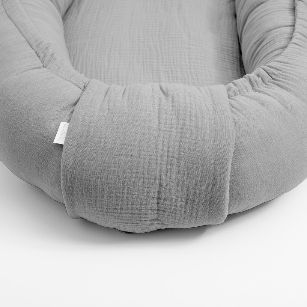 Mušelínové hniezdočko pre bábätko New Baby light grey , 20C56726 Mušelínové hniezdočko pre bábätko New Baby light grey , 20C56726
