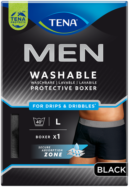 TENA Men Washable Underwear Black L OTC TENA Men Washable Underwear Black L OTC