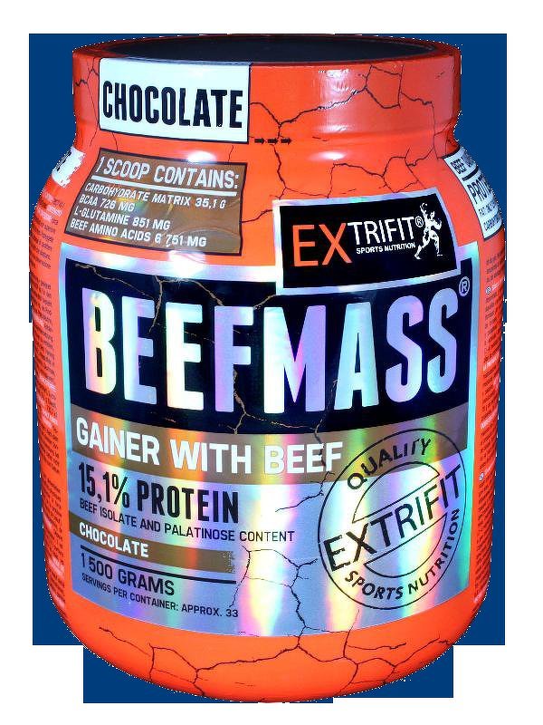 Beefmass Gainer - Extrifit 1500 g Vanilka+Karamel