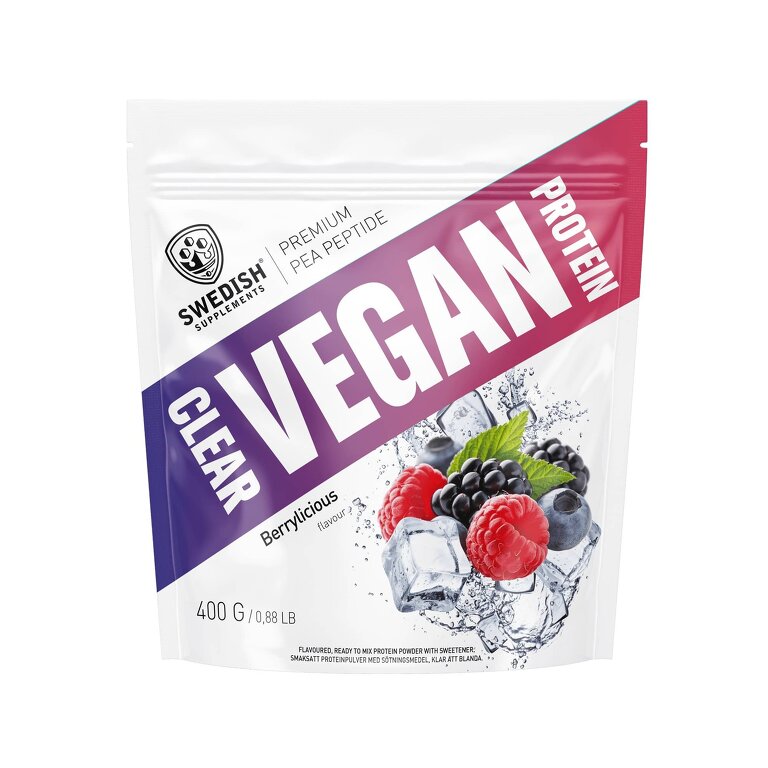 Clear Vegan Protein - Swedish Supplements 400 g Berrylicious Clear Vegan Protein - Swedish Supplements 400 g Berrylicious
