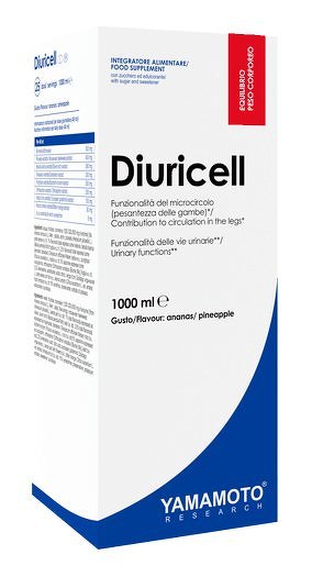Diuricell (čistiace a odvodňovacie účinky) - Yamamoto 1000 ml. Pineapple