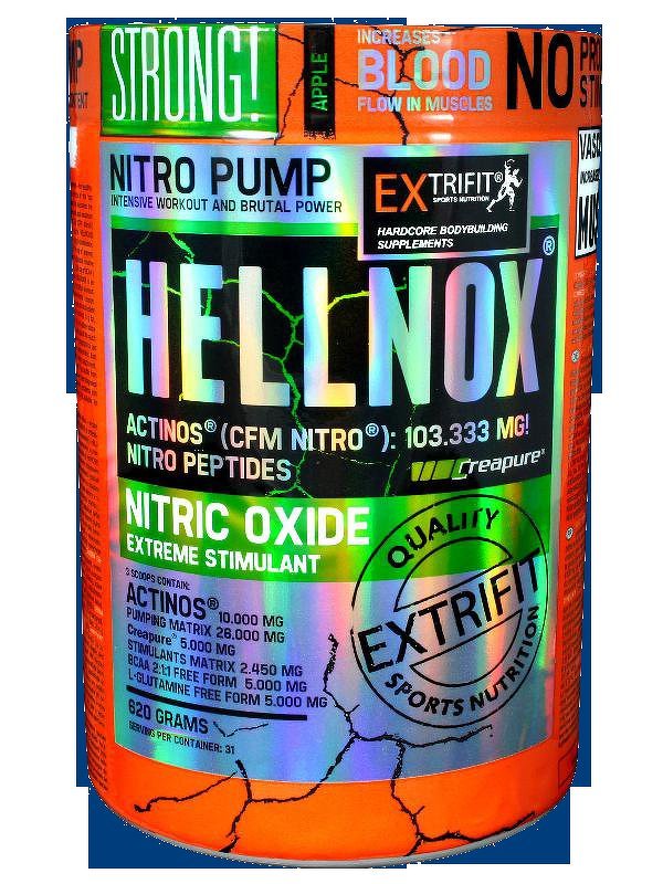 Hellnox NO Extreme Stimulant - Extrifit 620 g Pomaranč