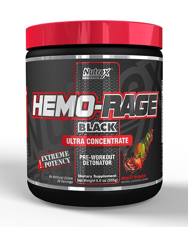 Hemo-Rage Black Ultra Concentrate - Nutrex 255-285 g (30 dávok) Peach Pineapple
