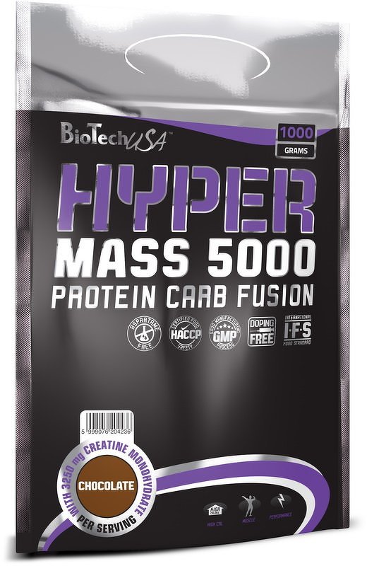Hyper Mass 5000 - Biotech USA 1000 g Karamel+Kapučíno