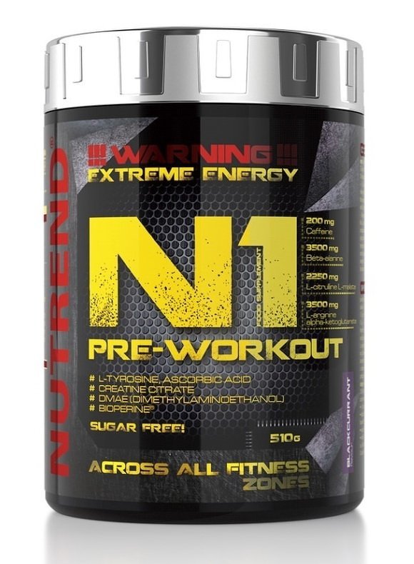 N1 PreWorkout od Nutrend 510 g Grapefruit NaseZdravie.sk