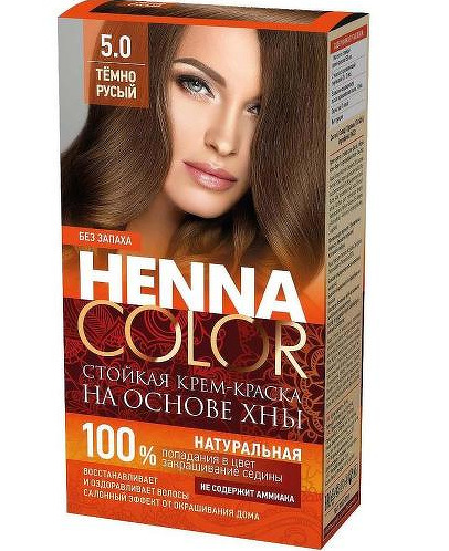 Fito Kosmetik Fitokosmetik Krémová farba na vlasy Henna color 5.0 HNEDÁ 115ml