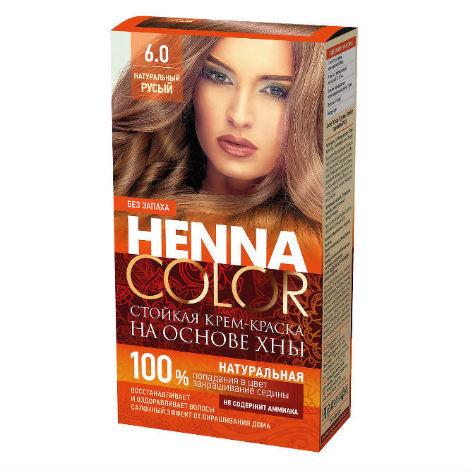 Fito Kosmetik Fitokosmetik Krémová farba na vlasy Henna color  6.0 PRÍRODNÁ HNEDÁ 115ml