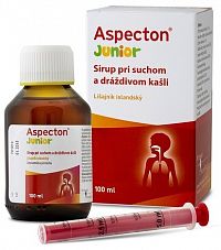 Aspecton Junior sirup pri suchom a dráždivom kašli s islandským lišajníkom 1x100 ml