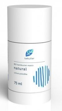 Bebutter BIO bambucké maslo Natural telový balzam, citlivá pokožka 1x75 ml