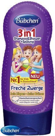 BUBCHEN KIDS SHP+SPRCH. GÉL+KOND. 3v1 MALÍ ŠIBALI 1x230 ml