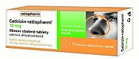 Cetirizin-ratiopharm 10 mg tbl flm 1x7 ks