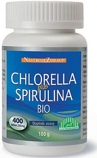 CHLORELLA plus SPIRULINA BIO tbl 1x400 ks