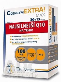 COENZYM EXTRA MAX 100MG - DA VINCI cps 30+15 zadarmo