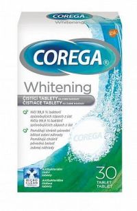 COREGA Whitening antibakteriálne čistiace tablety 1x30 ks