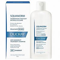 DUCRAY SQUANORM - PELLICULES SÉCHES šampón proti suchým lupinám 1x200 ml