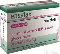 Easylax - Harmančekovo glycerínové preháňadlo vhodné aj pre dojčatá 2x3 g