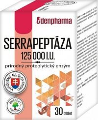 EDENPharma SERRAPEPTÁZA 125 000 I.U. tbl prírodný enzým 1x30 ks