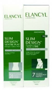 ELANCYL SLIM DESIGN NUIT intenzívna nočná zoštíhľujúca starostlivosť 200 ml + SLIM DESIGN VENTRE PLA