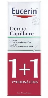 Eucerin DermoCapillaire šampón proti suchým lupinám 2x250 ml 1x1 set