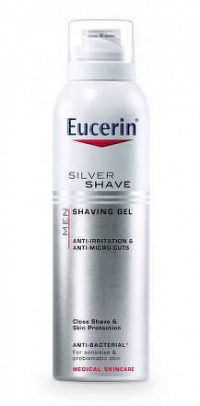 Eucerin MEN SILVER SHAVE gél na holenie pre mužov 1x150 ml