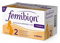 Femibion 2 Kys. listová a METAFOLIN+DHA+Vit.D3 na 30 dní 1x1 set