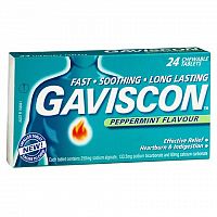 GAVISCON žuvacie tablety tbl mnd 1x24 ks