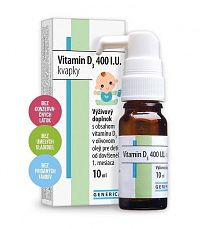 GENERICA Vitamin D3 400 I.U. kvapky 1x10 ml