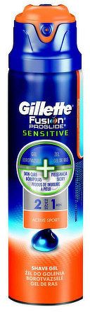 GILETTE Fus ProGlide Sensitive Gel na holenie 2v1 Active Sport 170ml