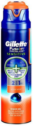 GILETTE Fus ProGlide Sensitive Pena na holenie 2v1 Active Sport 250ml