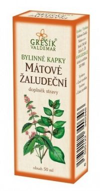 GREŠÍK BYLINNÉ KVAPKY MÄTOVÉ ŽALÚDOČNÉ 1x50 ml