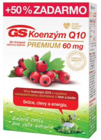 GS Koenzým Q10 60 mg PREMIUM cps 30+15
