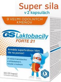 GS Laktobacily FORTE 21cps 60+20