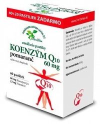 HerbVitea KOENZÝM Q10 60 mg cmúľacie pastilky pomarančová aróma