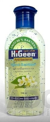 HiGeen Antibakteriálny gél na ruky s glycerínom a vitamínovými perličkami Jazmín 1x110 ml