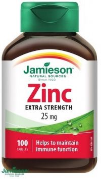 J - Zinc 25mg 100tbl.