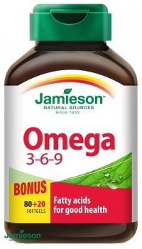 JAMIESON OMEGA 3-6-9 1200 mg tbl 80+20 zadarmo