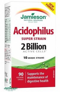 Jamieson Super Strain Acidophilus komplex bakteriálnych kultúr 90 cps.
