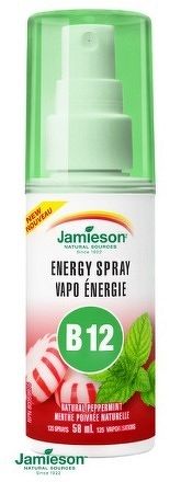 Jamieson Vitamín B12 Spray Peppermint 500µg