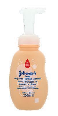 JOHNSON´S Baby Easy-Rinse penový šampón ľahko zmývateľný, 1x250 ml