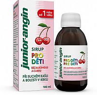 Junior-angin sirup pre deti s čerešňovou príchuťou 1x100 ml