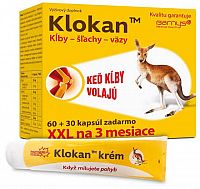 Klokan balíček krém 150 g + výživový doplnok: cps 60+30 zadarmo 1x1 set