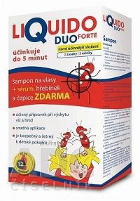 LiQuido DUO FORTE proti všiam šampón 200 ml + zadarmo 1x1 set
