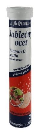 MedPharma JABLČNÝ OCOT+INULÍN+VIT.C tbl eff 1x20 ks
