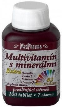 MedPharma MULTIVITAMIN S MINERÁL. EXTRA 42 ZLOŽIEK tbl 100+7 zadarmo
