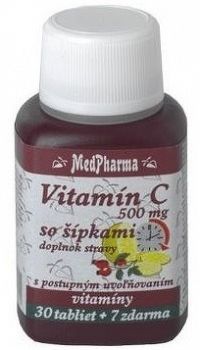 MedPharma VITAMÍN C 500MG so šípkami tbl30+7 zadarmo