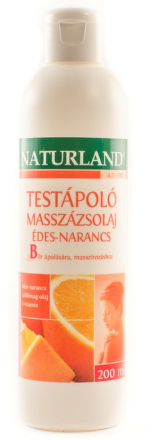 NATURLAND OŠETRUJÚCI MASÁŽNY OLEJ SLADKÝ POMARANČ 1x200 ml