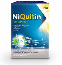 NiQuitin Freshmint 4 mg liečivé žuvačky gum med 1x100 ks