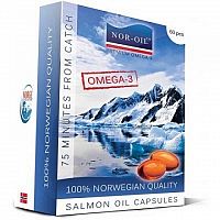 NOR-OIL Omega 3 cps Panenský lososový olej 1x60 ks